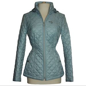 Laundry By Shelli Segal Coat NWT Small Blue Quilt